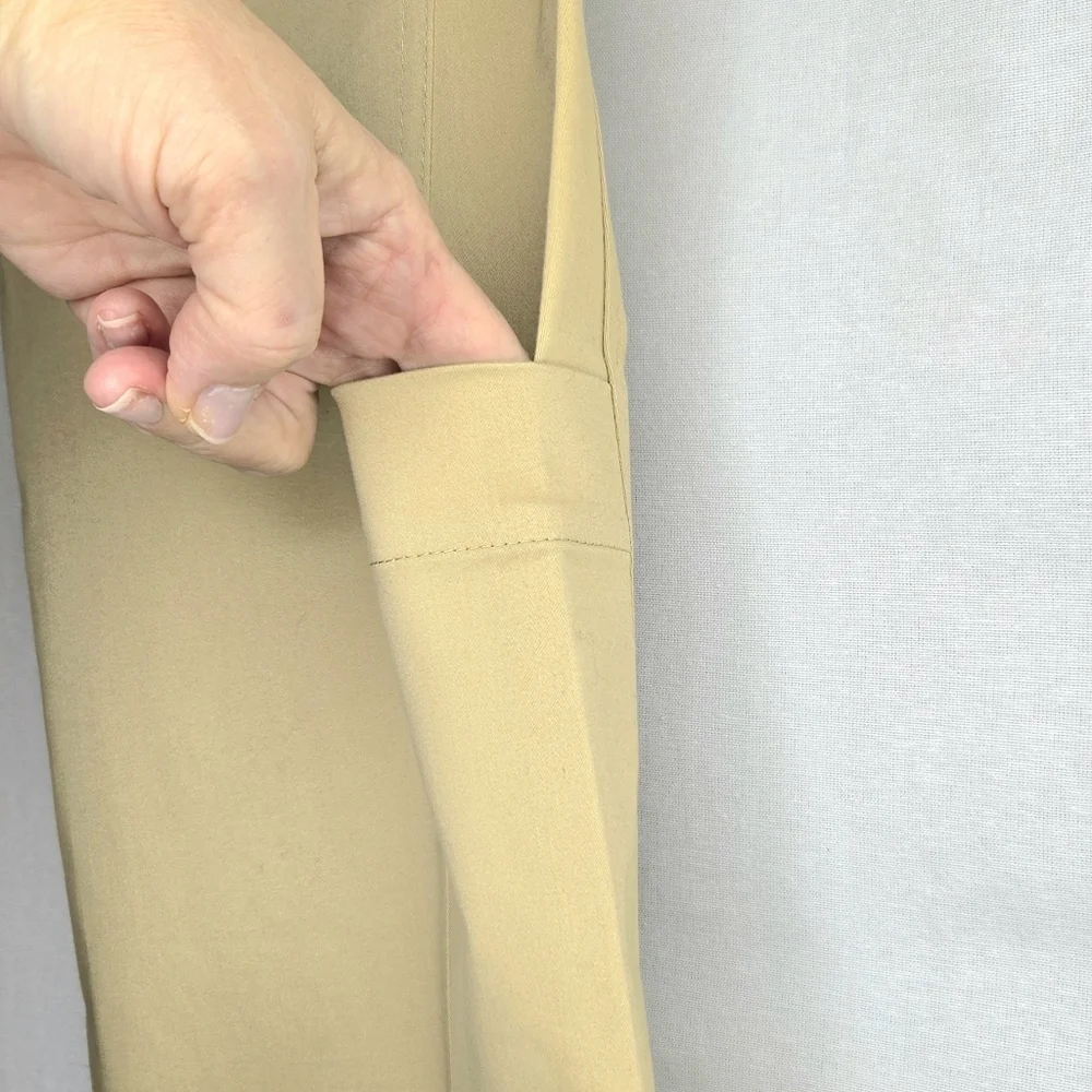 Zara Pants, Khaki, Leg pocket, Size Small/tall.